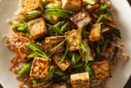 Tofu dish: Soy products are becoming increasingly popular in Switzerland.